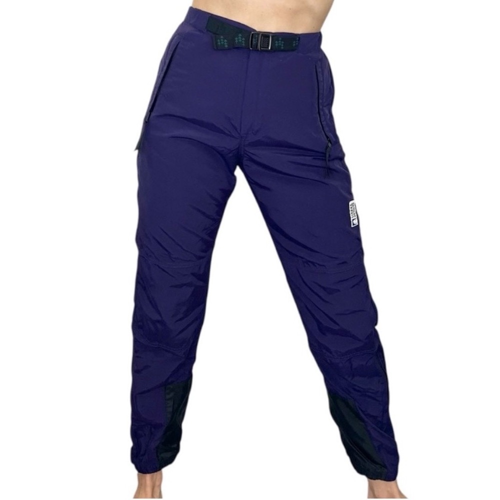 Rare vintage 80 90s Sierra Designs purple nylon outdoor hiking rain wind pants 8